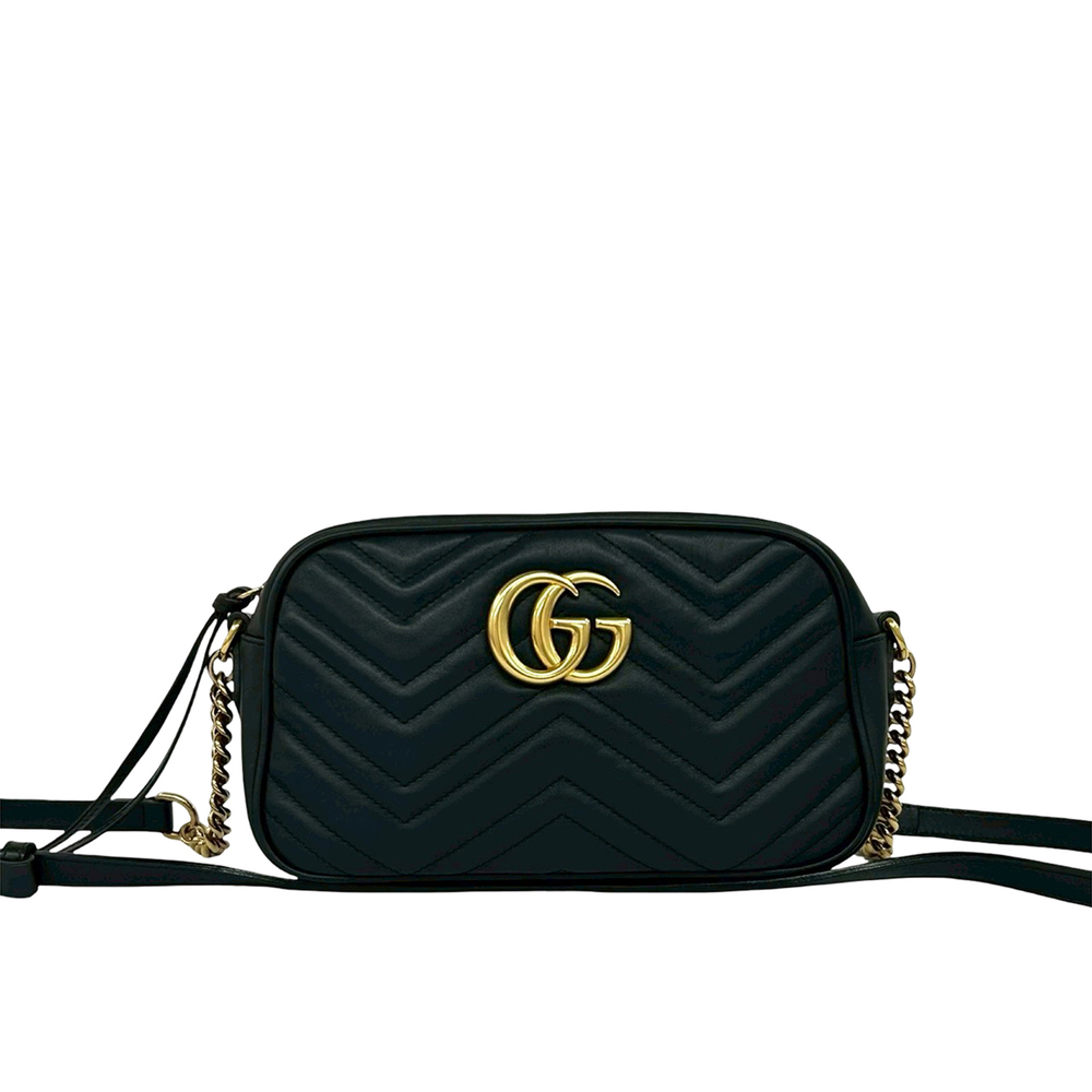 Pre-Loved Gucci Small GG Marmont Matelasse Leather Crossbody
